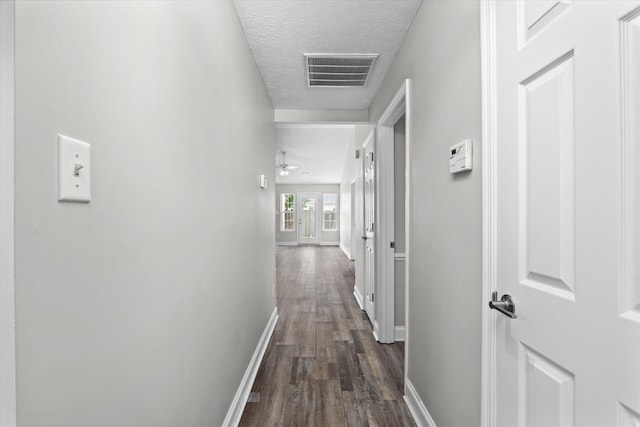 55 Charlestowne Dr, Augusta, GA 30907 - hall featuring dark wood-style floors and a textured ceiling