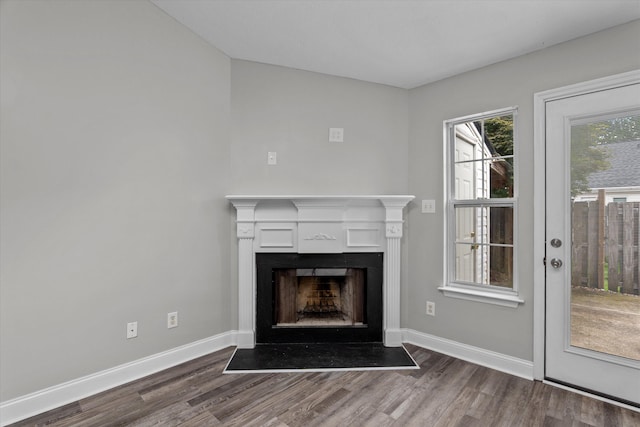 55 Charlestowne Dr, Augusta, GA 30907 - detailed view of wood finished floors and a fireplace with flush hearth