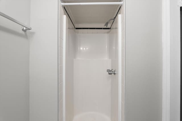 bathroom featuring walk in shower