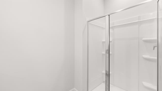 full bath featuring a shower stall