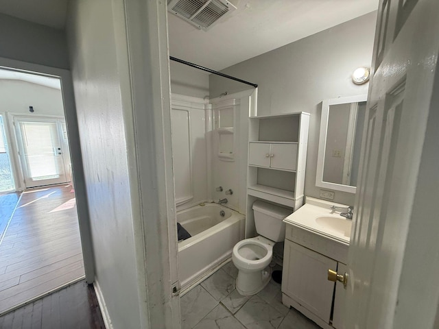 3314 Forest Estates Dr, Augusta, GA 30909 - full bath with toilet, vanity, and shower / washtub combination