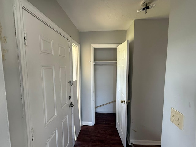 3314 Forest Estates Dr, Augusta, GA 30909 - corridor with baseboards and wood finished floors