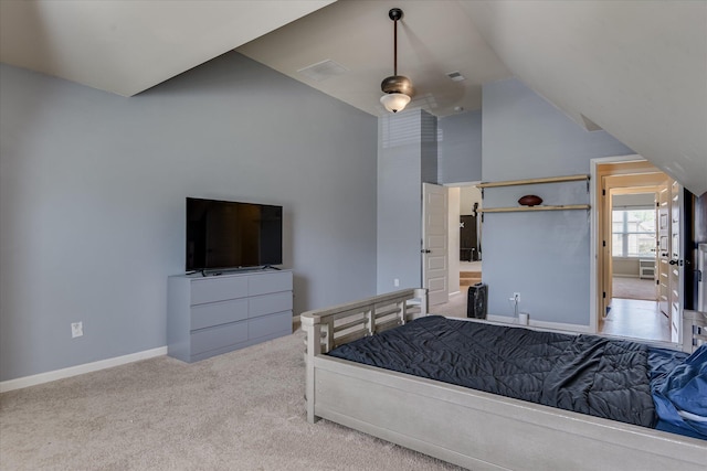 336 Shell Brooke Way, Lexington, SC 29073 - carpeted bedroom featuring lofted ceiling and baseboards