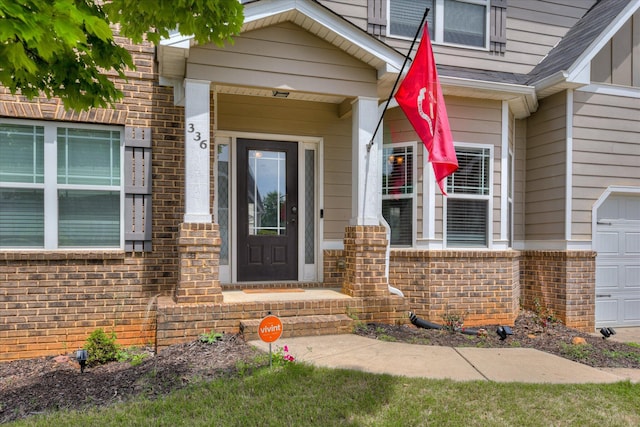 336 Shell Brooke Way, Lexington, SC 29073 - entrance to property featuring brick siding and a porch