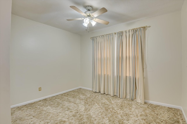 3115 Arcadia Dr, Augusta, GA 30906 - carpeted empty room with baseboards and ceiling fan
