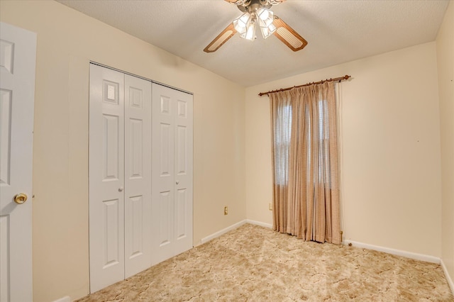 3115 Arcadia Dr, Augusta, GA 30906 - unfurnished bedroom with carpet flooring, a closet, and a ceiling fan