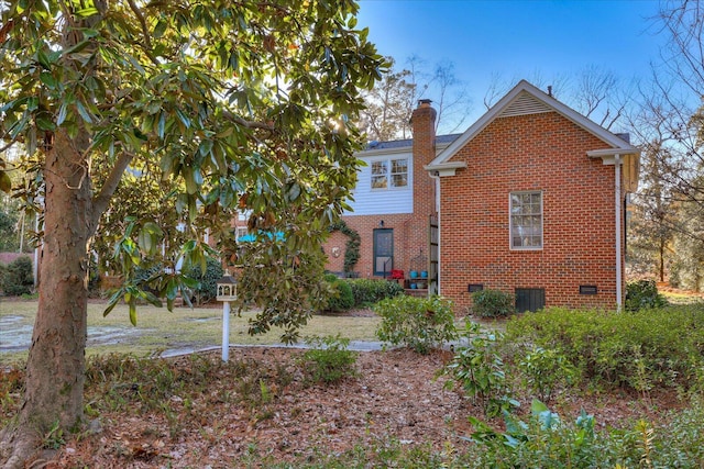 view of front of property with cooling unit