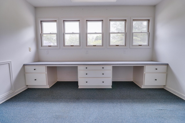 902 Patriots Pt, Mccormick, SC 29835 - unfurnished office with built in desk and dark colored carpet