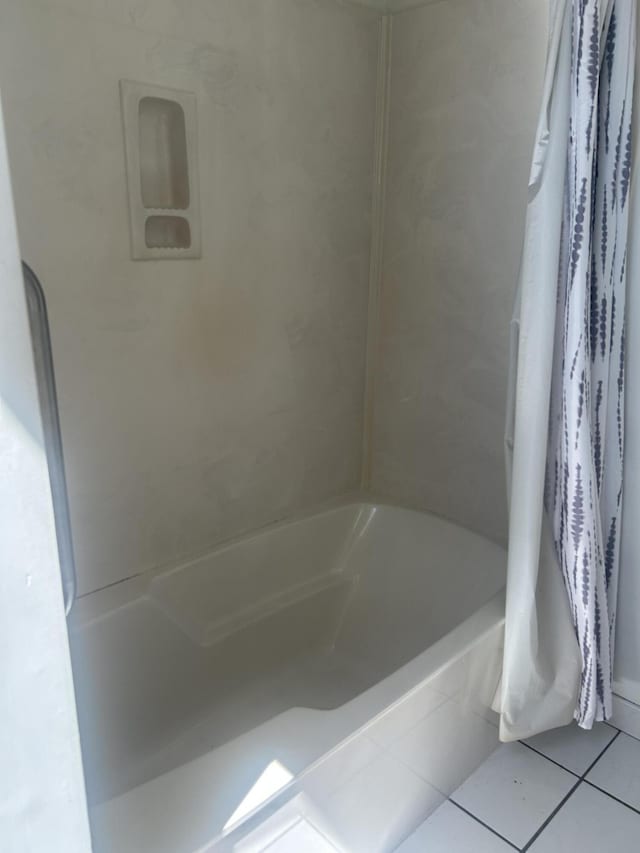 902 Patriots Pt, Mccormick, SC 29835 - bathroom with tile patterned floors and shower / bathtub combination with curtain