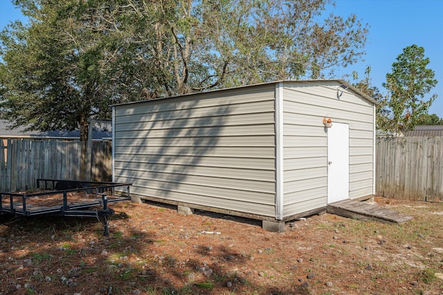 view of outdoor structure