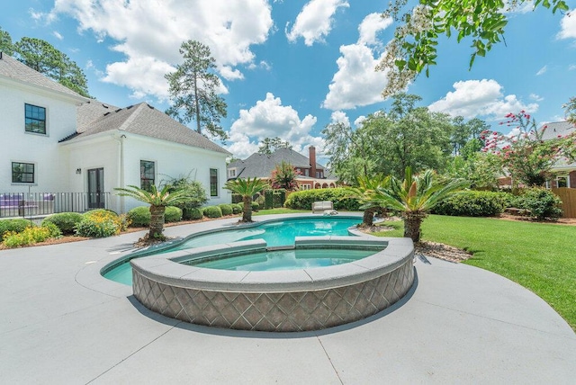 506 Creek Blf, Martinez, GA 30907 - view of swimming pool with a pool with connected hot tub