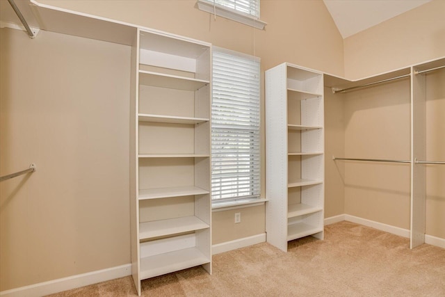 1123 Blackfoot Dr, Evans, GA 30809 - walk in closet featuring carpet flooring and vaulted ceiling