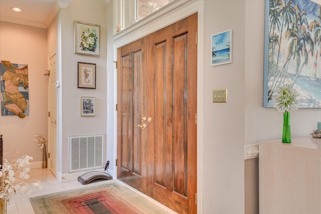 3725 Wexford Dr, Martinez, GA 30907 - foyer featuring ornamental molding and recessed lighting