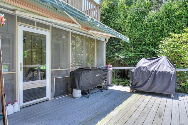 3725 Wexford Dr, Martinez, GA 30907 - wooden deck with a grill