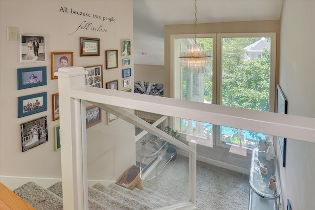 3725 Wexford Dr, Martinez, GA 30907 - stairs featuring carpet