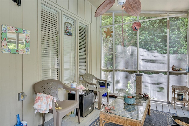 3725 Wexford Dr, Martinez, GA 30907 - sunroom featuring a ceiling fan and tile patterned floors