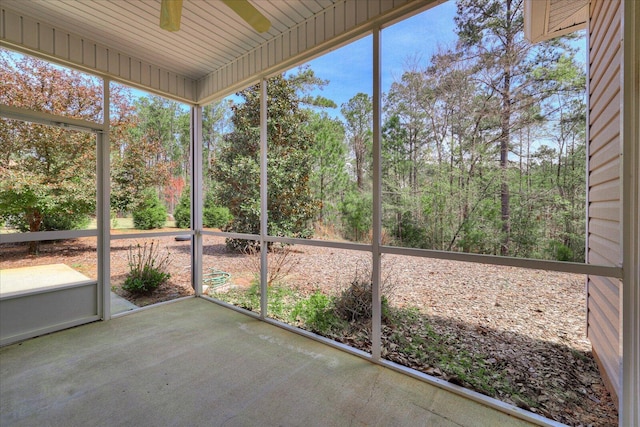 113 Rutledge Ln, Mccormick, SC 29835 - unfurnished sunroom with ceiling fan