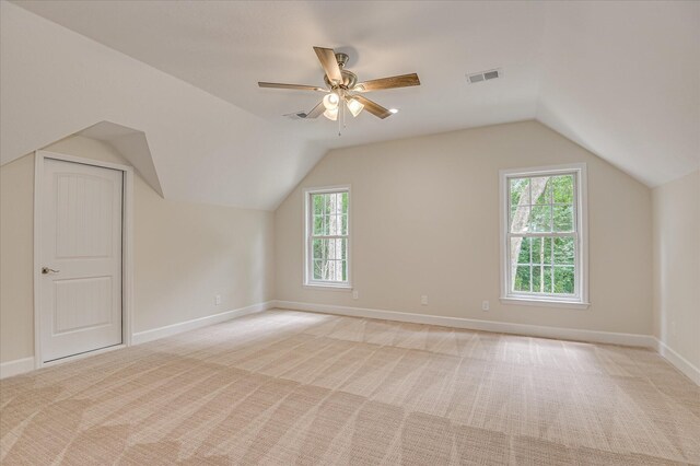 1 Bohler Ave, Evans, GA 30809 - additional living space featuring light colored carpet, plenty of natural light, lofted ceiling, and ceiling fan