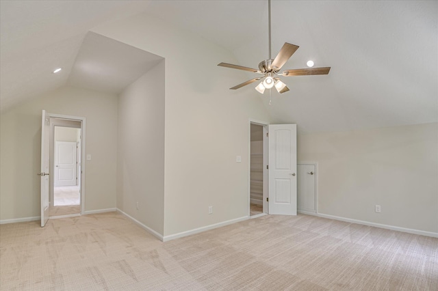 1 Bohler Ave, Evans, GA 30809 - bonus room with vaulted ceiling, light carpet, and a ceiling fan