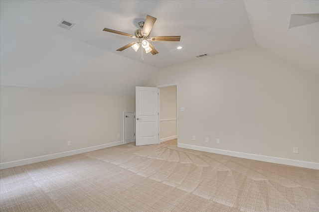 1 Bohler Ave, Evans, GA 30809 - bonus room featuring vaulted ceiling, light colored carpet, and a ceiling fan
