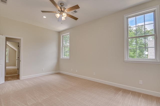 1 Bohler Ave, Evans, GA 30809 - empty room with healthy amount of natural light, light carpet, a ceiling fan, and recessed lighting