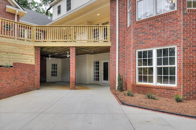 1 Bohler Ave, Evans, GA 30809 - exterior space with a wooden deck and brick siding