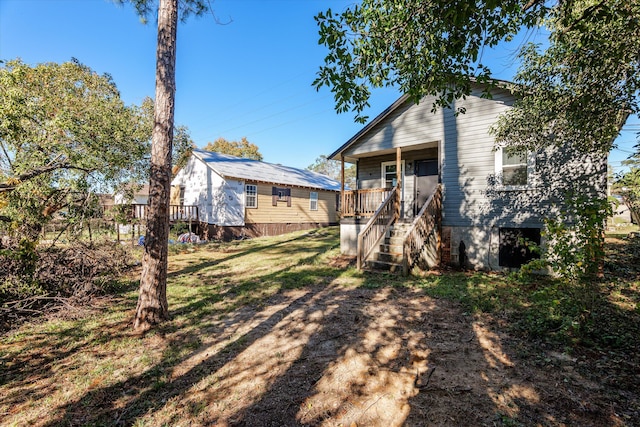 exterior space with a porch