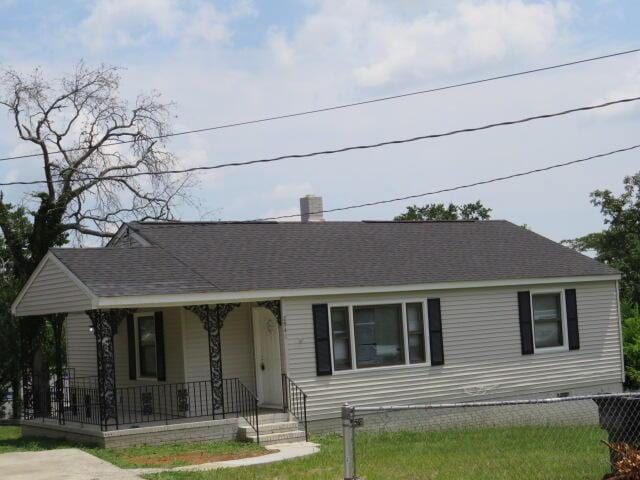 2941 Shelby Dr, Augusta, GA 30906 - view of front of property with a porch and roof with shingles