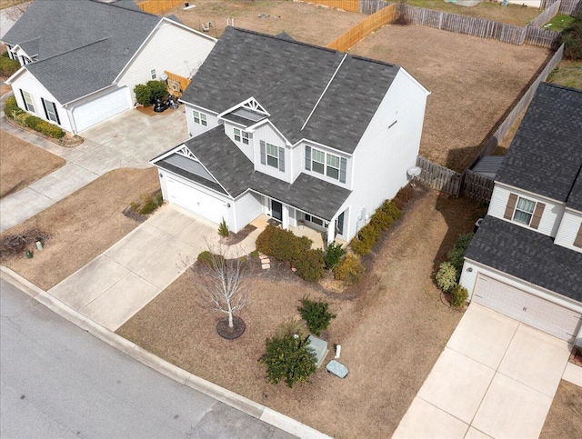 birds eye view of property