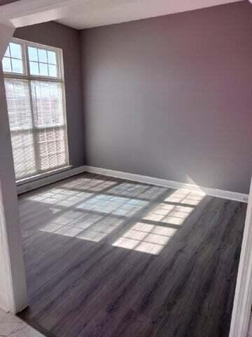 empty room featuring light hardwood / wood-style floors