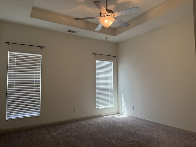 714 Buddy Ct, Grovetown, GA 30813 - carpeted spare room featuring ceiling fan and a tray ceiling
