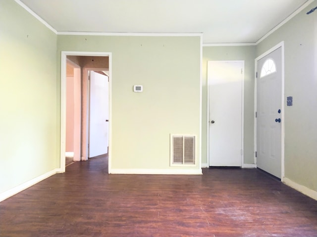 2232 Bandler Rd, Augusta, GA 30906 - unfurnished room featuring crown molding, wood finished floors, and baseboards
