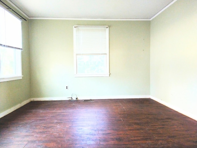 2232 Bandler Rd, Augusta, GA 30906 - unfurnished room featuring crown molding, wood finished floors, and baseboards