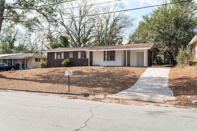 view of ranch-style home