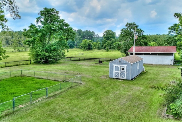 889 Woodhaven St, North, SC 29112 - view of yard featuring a shed and a rural view