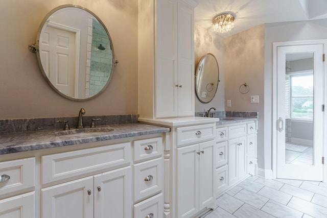 3507 Lost Tree Ln, Martinez, GA 30907 - full bath with vanity and a chandelier