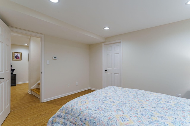 3507 Lost Tree Ln, Martinez, GA 30907 - bedroom featuring light wood finished floors, recessed lighting, and baseboards