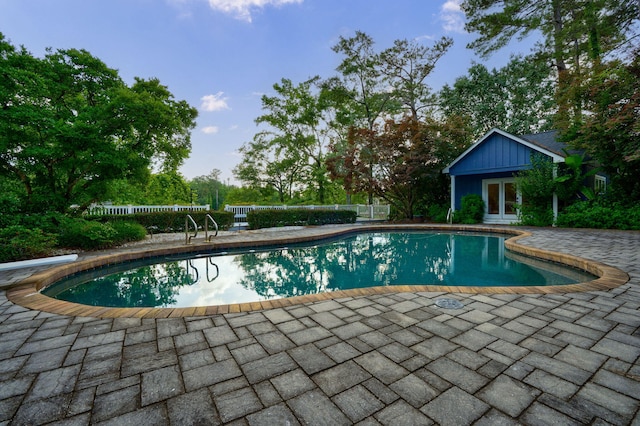 3507 Lost Tree Ln, Martinez, GA 30907 - view of swimming pool with a patio and french doors