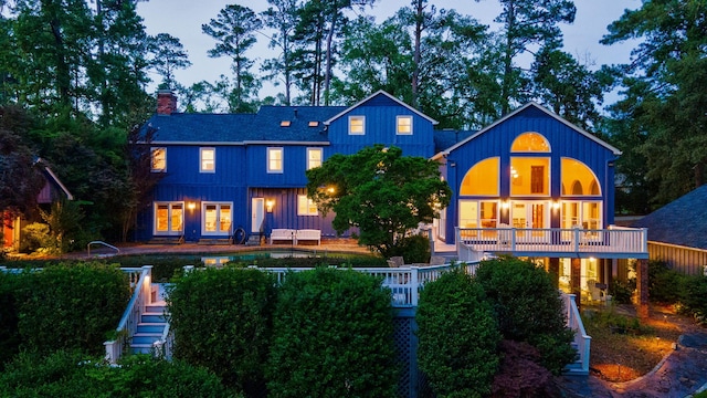 3507 Lost Tree Ln, Martinez, GA 30907 - back of property with a chimney and stairs