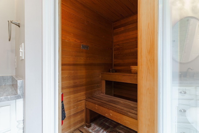 3507 Lost Tree Ln, Martinez, GA 30907 - relaxing sauna / steam room featuring wood walls