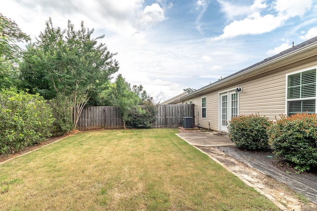 2697 York Dr, Augusta, GA 30909 - view of yard featuring central AC and a patio