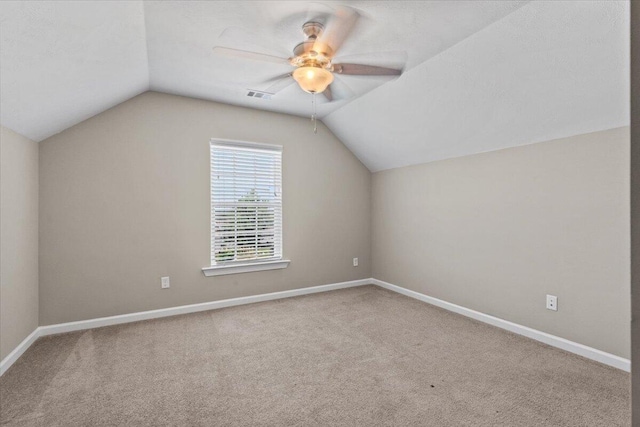 1717 Ethan Way, Hephzibah, GA 30815 - bonus room with lofted ceiling, ceiling fan, and carpet