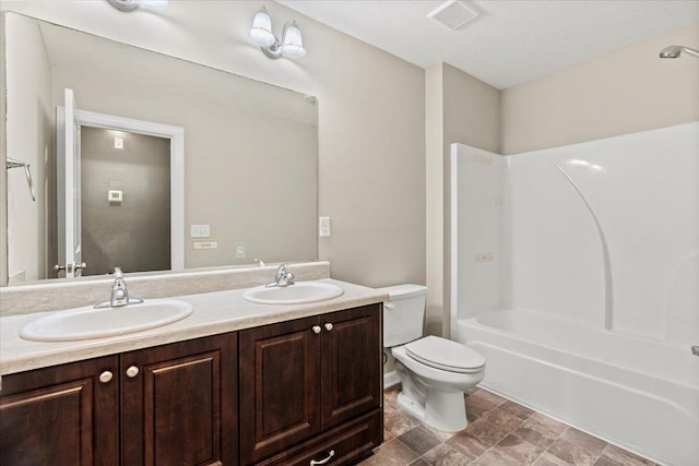 1717 Ethan Way, Hephzibah, GA 30815 - bathroom with double vanity and bathing tub / shower combination