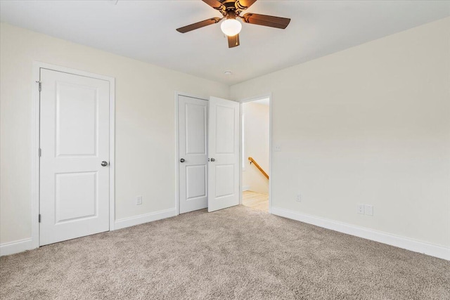 1227 Miller St, Augusta, GA 30901 - unfurnished bedroom with carpet flooring, baseboards, and ceiling fan
