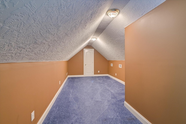 3953 Bolton St, Augusta, GA 30909 - additional living space featuring a textured ceiling, lofted ceiling, and carpet floors