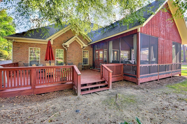 3953 Bolton St, Augusta, GA 30909 - wooden terrace featuring a sunroom