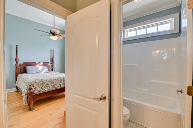 3953 Bolton St, Augusta, GA 30909 - bedroom featuring ornamental molding and light wood-type flooring