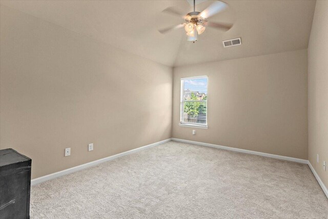 556 Ernestine Fls, Grovetown, GA 30813 - carpeted spare room featuring ceiling fan and vaulted ceiling