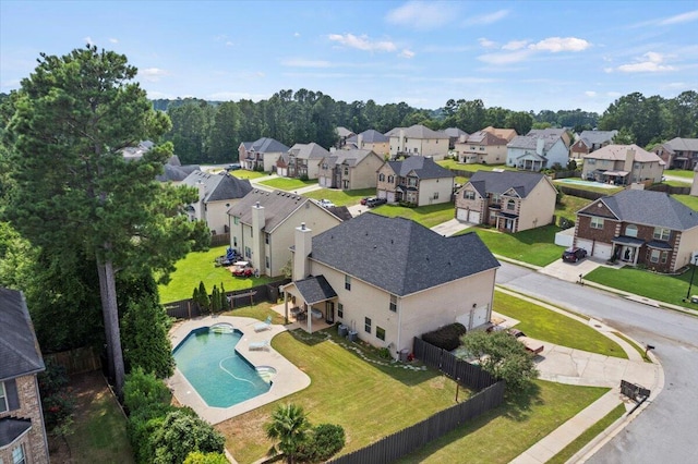 556 Ernestine Fls, Grovetown, GA 30813 - aerial view of residential area featuring a pool area