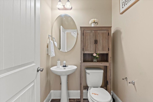 556 Ernestine Fls, Grovetown, GA 30813 - half bathroom with toilet and baseboards